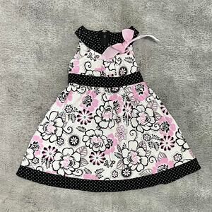 Girls floral sleeveless dress